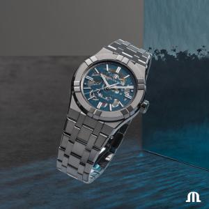 AIKON Automatic Skeleton bleue 39mm AI6007-SS002-031-1