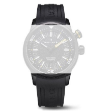 Bracelet rubber noir boucle noir Pontos S diver ML640-005081 Maurice Lacroix 