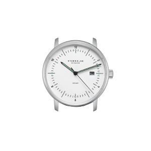 Montre NAOS Solar cadran blanc - Bracelet acier S01-NS01-ME08