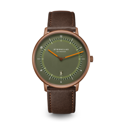 Montre NAOS XL Edition 1905 Quartz cuir brun foncé S01-NXT35-MO27