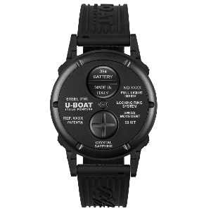 Montre U-65 3355 44mm noir rubber noir PVD