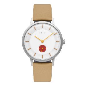 Montre KRØYER SÆTTER LASSEN DuFa beige et rouge DF9031-03