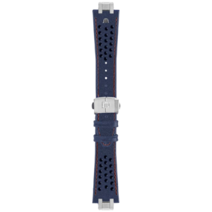 Bracelet cuir de vachette bleu Aikon 25mm ML740-005067 Maurice Lacroix