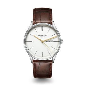 BERLIN argenté cuir marron S01-BE10-HE05