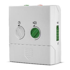 Réveil de voyage blanc Braun avec mouvement silencieux et détection de mouvement pour activer la répétition, BC05W