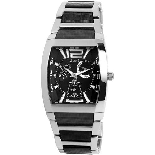 Montre Just Homme Quartz, avec bracelet en acier inoxydable