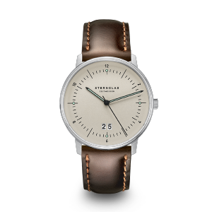 Montre NAOS BigDate brun clair - Bracelet cuir brun S01-NAG26-BR03