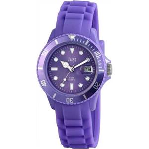 Montre Just fluo violette en silicone