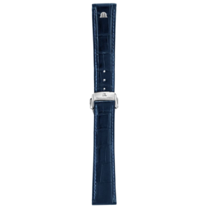 Bracelet cuir de veau imprimé alligator bleu Masterpiece 21mm ML800-005057 Maurice Lacroix