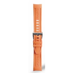Bracelet rubber orange boucle acier Pontos S diver ML822-005080 Maurice Lacroix 