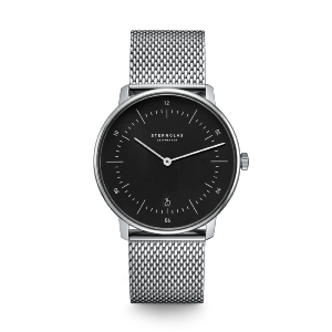 Montre NAOS noir argent - Bracelet milanais argent S01-NA03-MI04