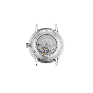 NAOS XS auto acier argenté cuir bleu S02-ND01-NB02