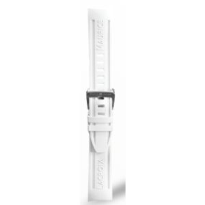 Bracelet rubber blanc boucle acier Pontos S diver ML822-005084 Maurice Lacroix 