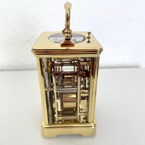 Pendule de voyage L'Épée Corniche 702.51, réveille-matin, sonnerie au passage et répétition