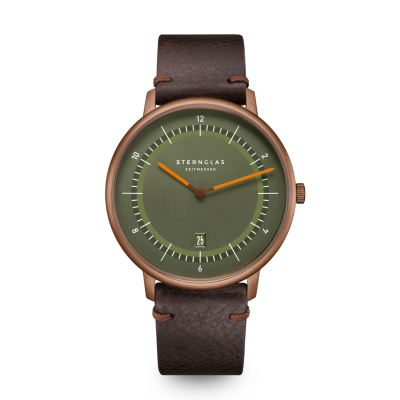 Montre NAOS XL Edition 1905 Quartz cuir vintage brun S01-NXT35-VI17