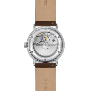 Montre NAOS AUTOMATIQUE white - cuir premium marron S02-NA44-PR04