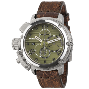 Montre CHIMERA CHRONO Verte 9591 46mm acier