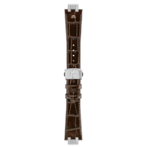 Bracelet cuir de veau imprimé alligator marron Aikon 24mm ML800-005034 Maurice Lacroix