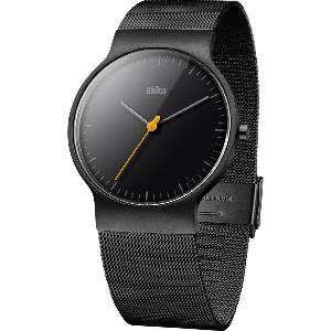 Montre Braun Homme Classic Slim noire 38 mm, BN0211BKMHG