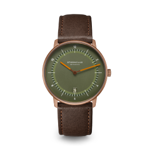 Montre NAOS Edition 1905 Quartz cuir brun foncé S01-NAT35-MO27