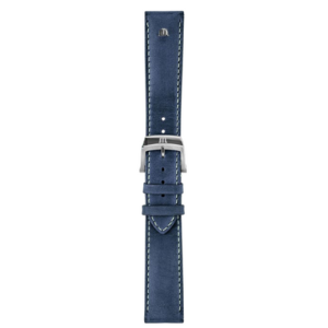 Bracelet cuir de vachette bleu Eliros 20mm ML740-005107 Maurice Lacroix