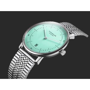 Montre NAOS turquoise - Bracelet SuperSlim acier S01-NA37-ME08