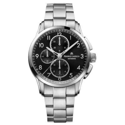 PONTOS Chronograph 43mm tout acier PT6388-SS002-320-1