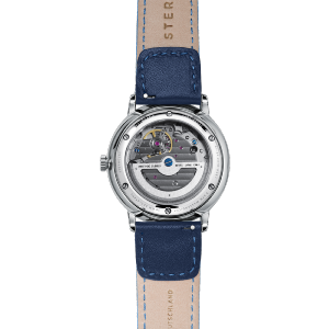 Montre LUMATIK bleue sur cuir bicolore bleu S02-LM17-NY05