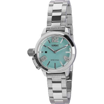 Montre CLASSICO LADY 8900 30mm aquamarine acier