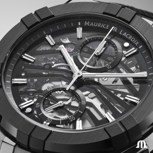 Aikonic Chrono Skeleton 43mm AC8018-SSL20-030-2 