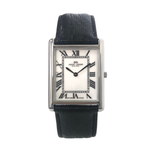 Montre suisse Jaquet Girard homme - boîtier rectangulaire - bracelet cuir noir Z170.020
