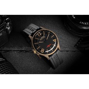 Montre DARKMOON 9549 40mm noire PVD vintage