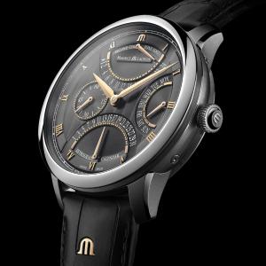 MASTERPIECE Triple Retrograde 43mm cuir façon alligator MP6538-SS001-310-1