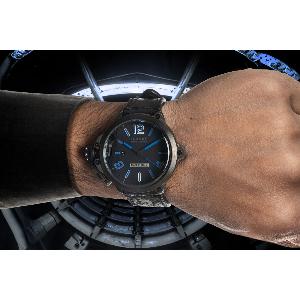 Montre CAPSULE 8806 50mm noire et bleue PVD