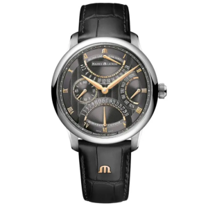 MASTERPIECE Triple Retrograde 43mm cuir façon alligator MP6538-SS001-310-1