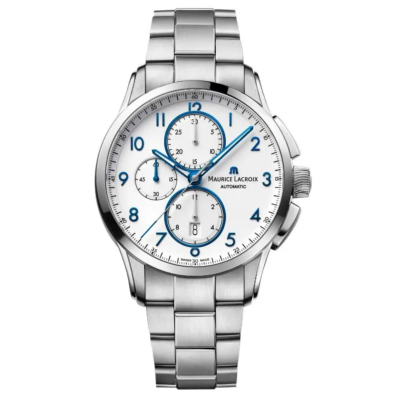 PONTOS Chronograph 43mm tout acier PT6388-SS002-120-1