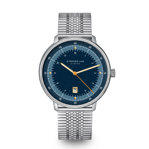 HAMBURG 1911 quartz argenté bracelet acier S01-HHT06-ME08