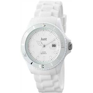 Montre Just fluo blanche en silicone